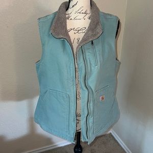 CARHARTT SHERPA LINED WASHED VEST